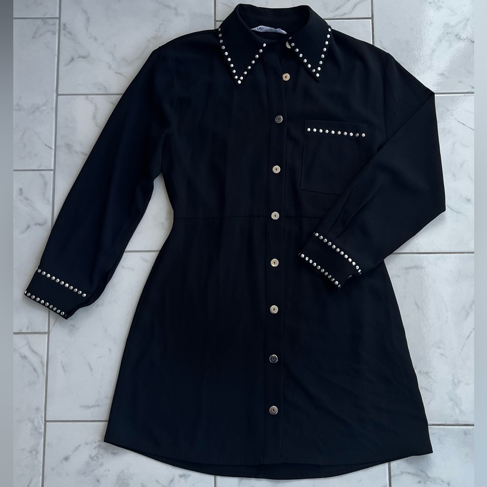 ZARA button down Shirt Dress